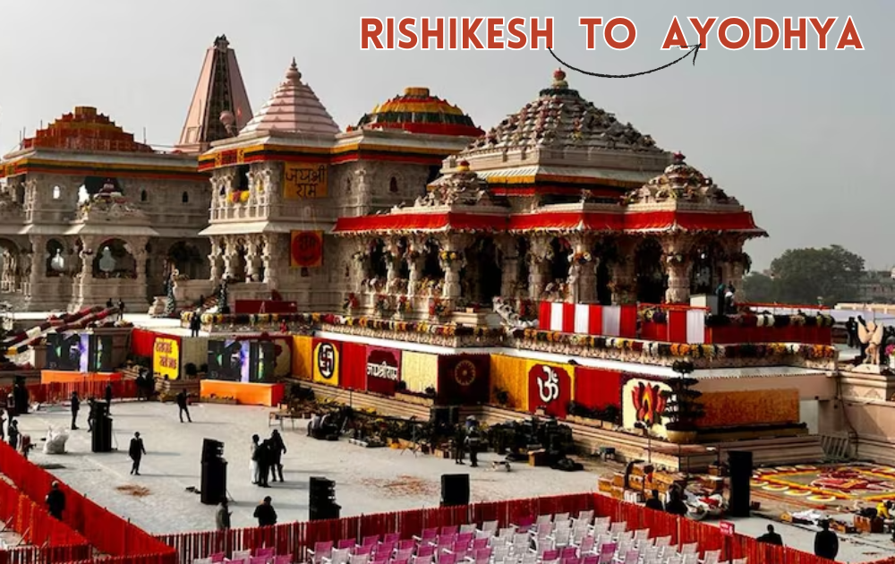 Rishikesh to Ayodhya Distance