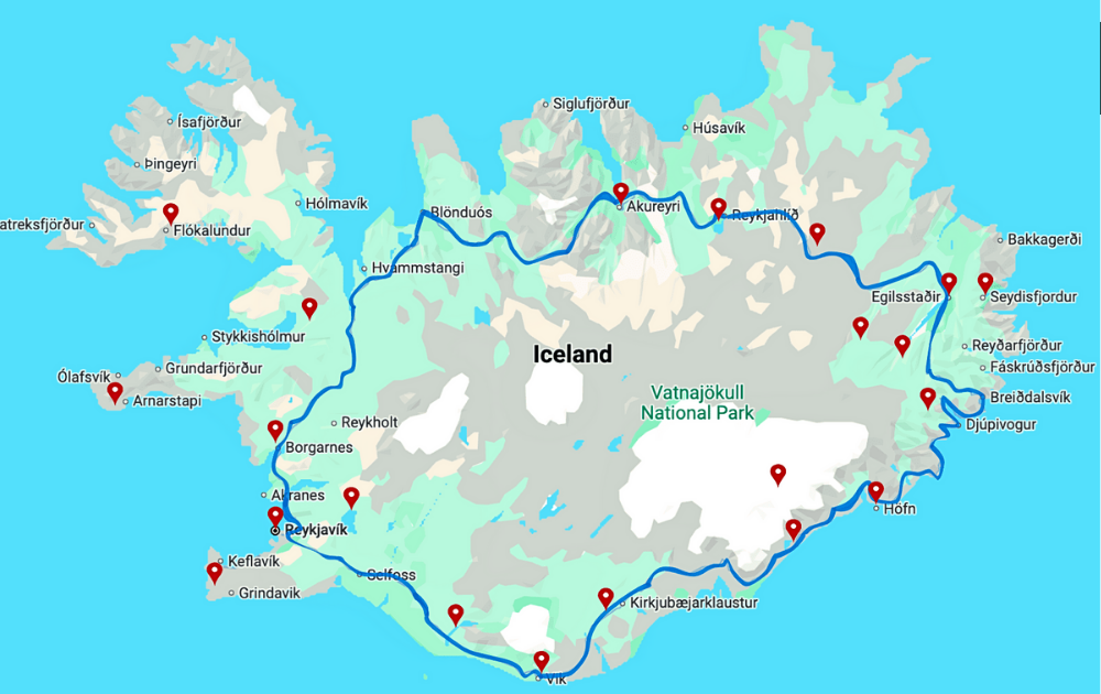 Iceland Ring Road Itinerary