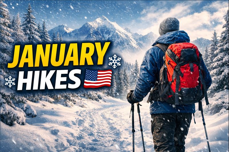 best winter hikes in the USA in January