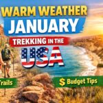 warm weather January trekking in the USA