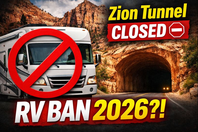 Zion Tunnel RV Ban 2026